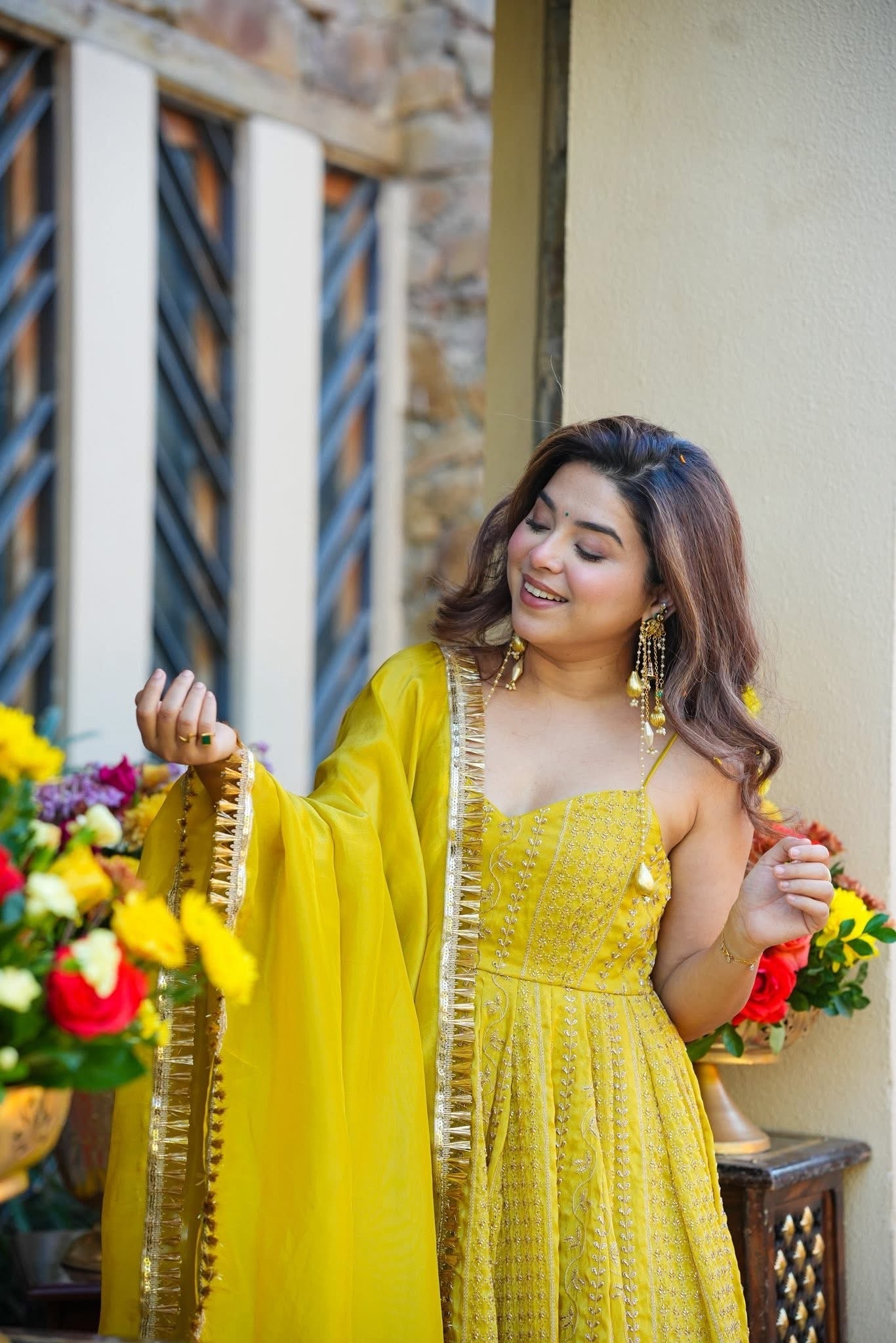PREMIUM READYMADE ANARKALI SUIT SET (3 PCS)