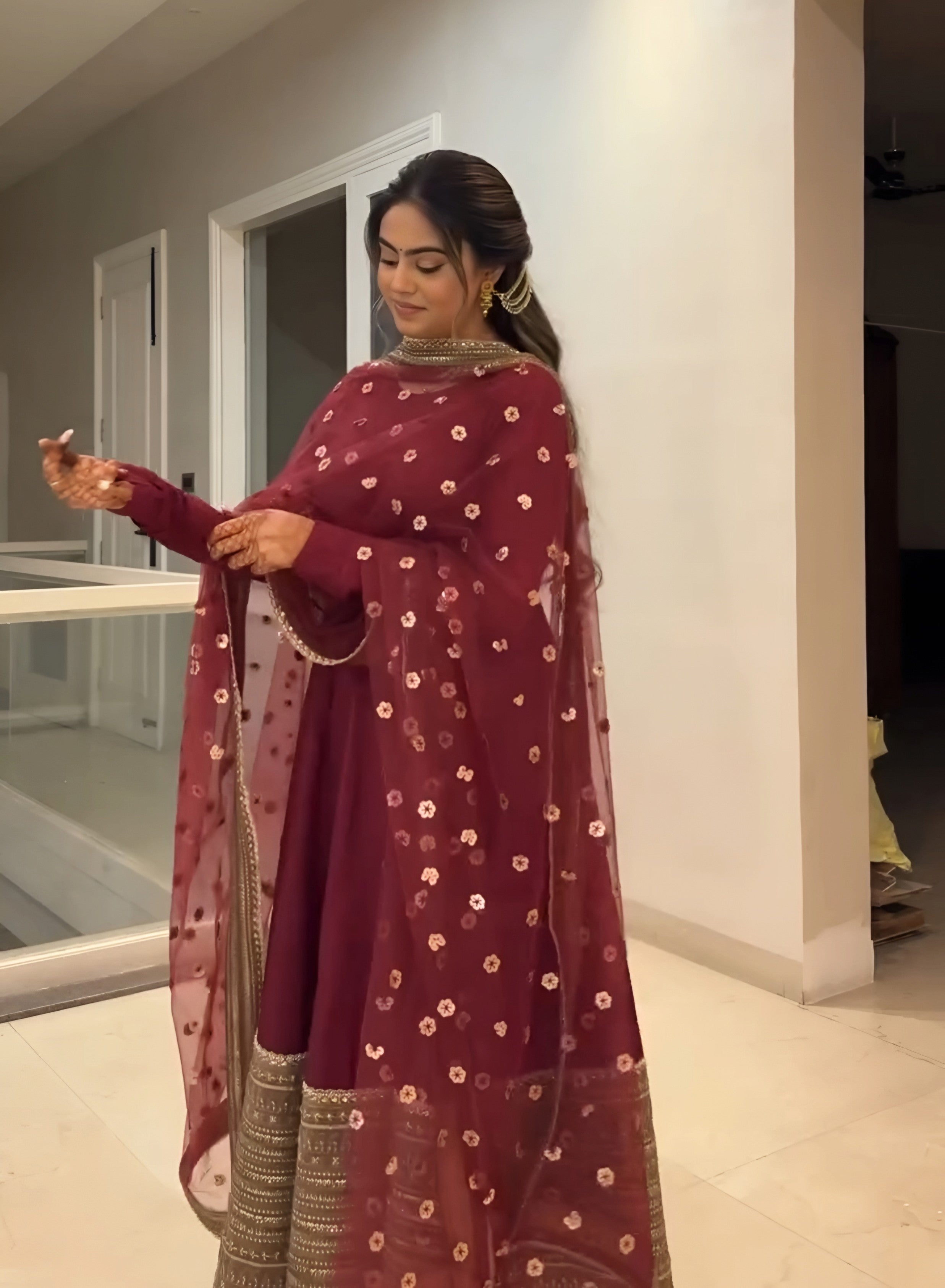 PREMIUM READYMADE ANARKALI SUIT SET