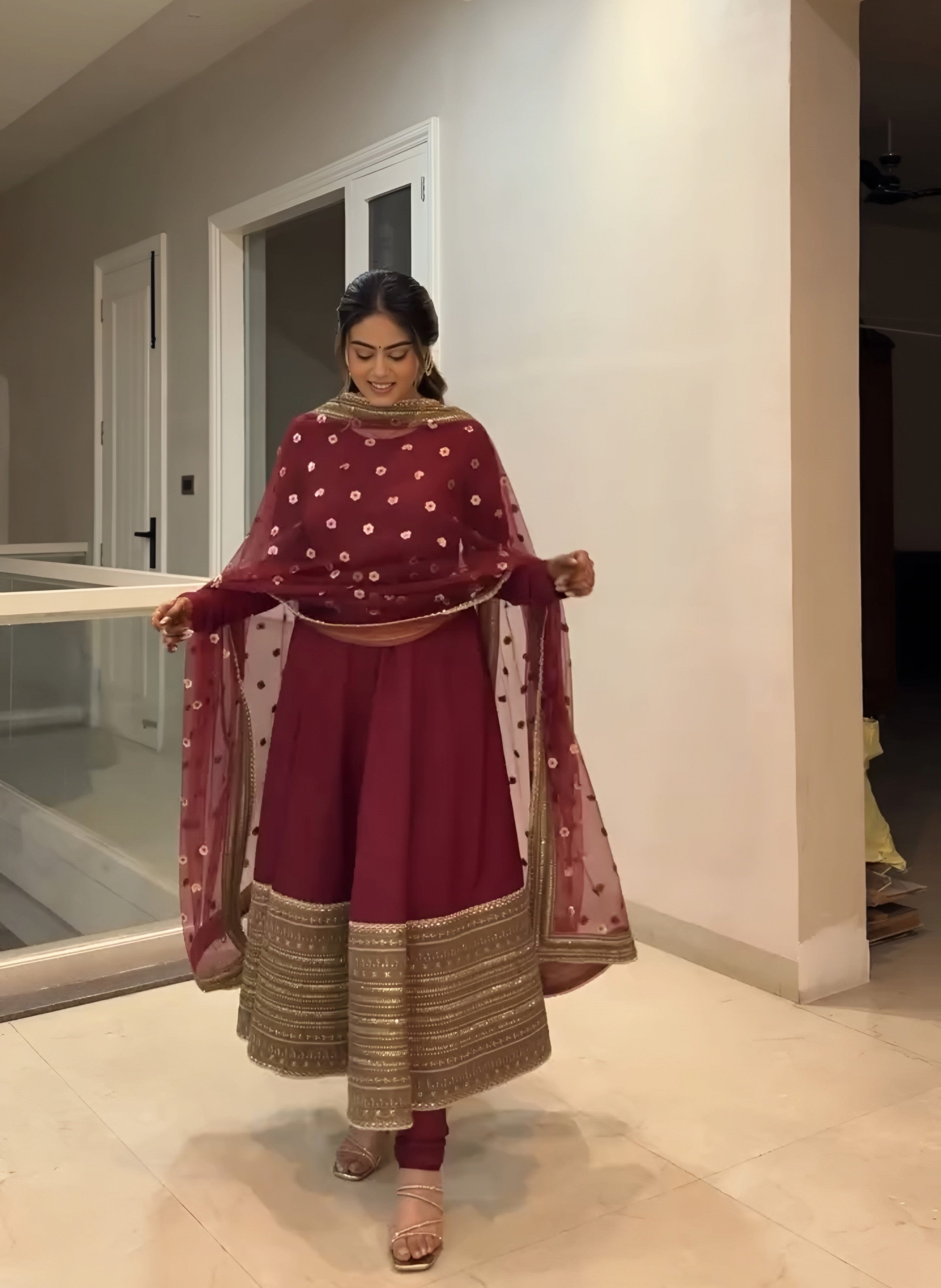 PREMIUM READYMADE ANARKALI SUIT SET