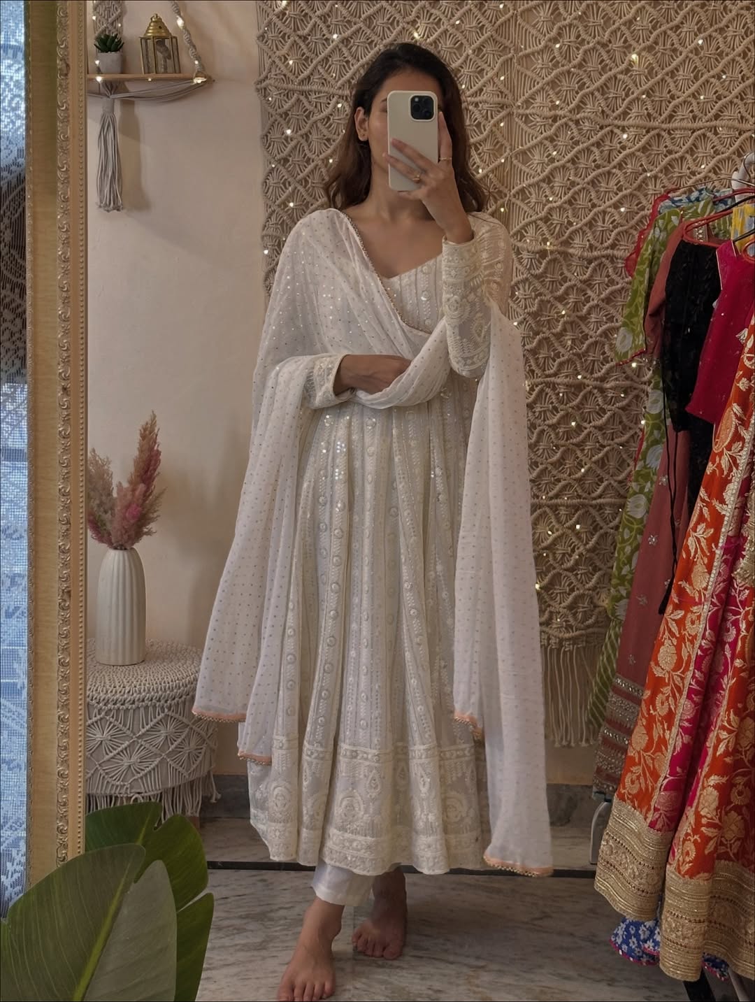 Stunning Anarkali Suit Set with Dupatta – Embroidered Festive & Wedding Wear