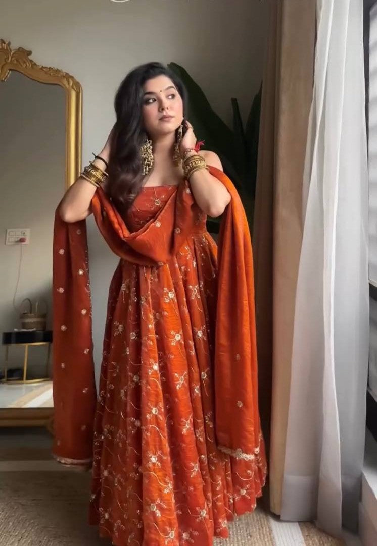 PREMIUM READYMADE ANARKALI SUIT SET