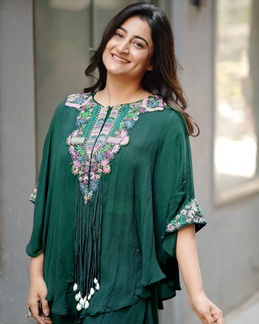 Fancy Outfit for Women in Pink Blouse Palazzo With Koti Western Look Outfit