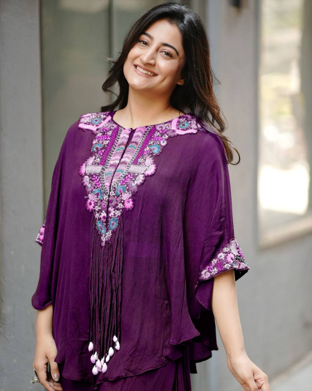 Fancy Outfit for Women in Pink Blouse Palazzo With Koti Western Look Outfit