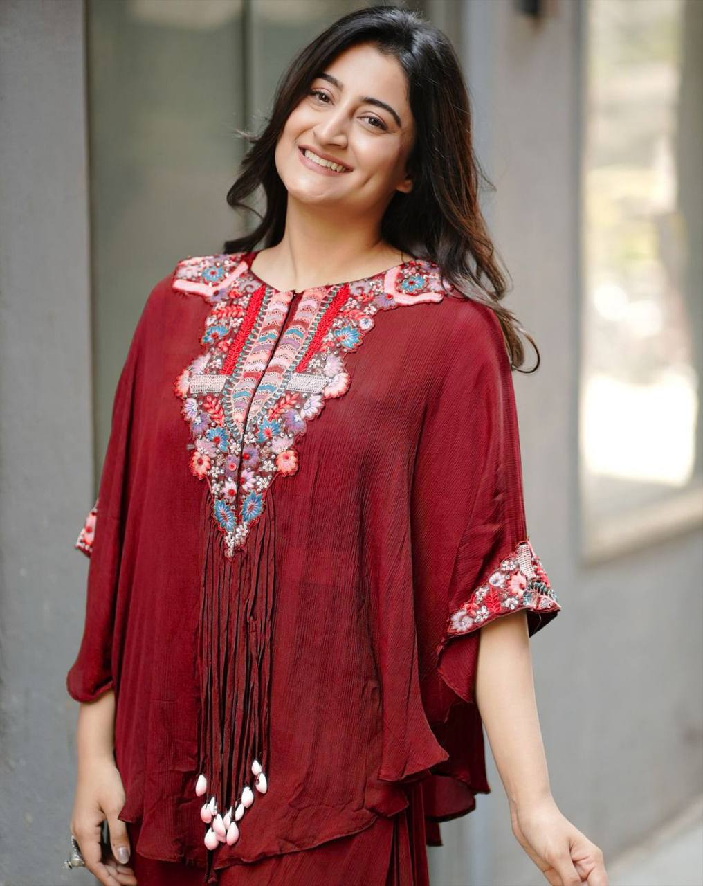 Fancy Outfit for Women in Pink Blouse Palazzo With Koti Western Look Outfit