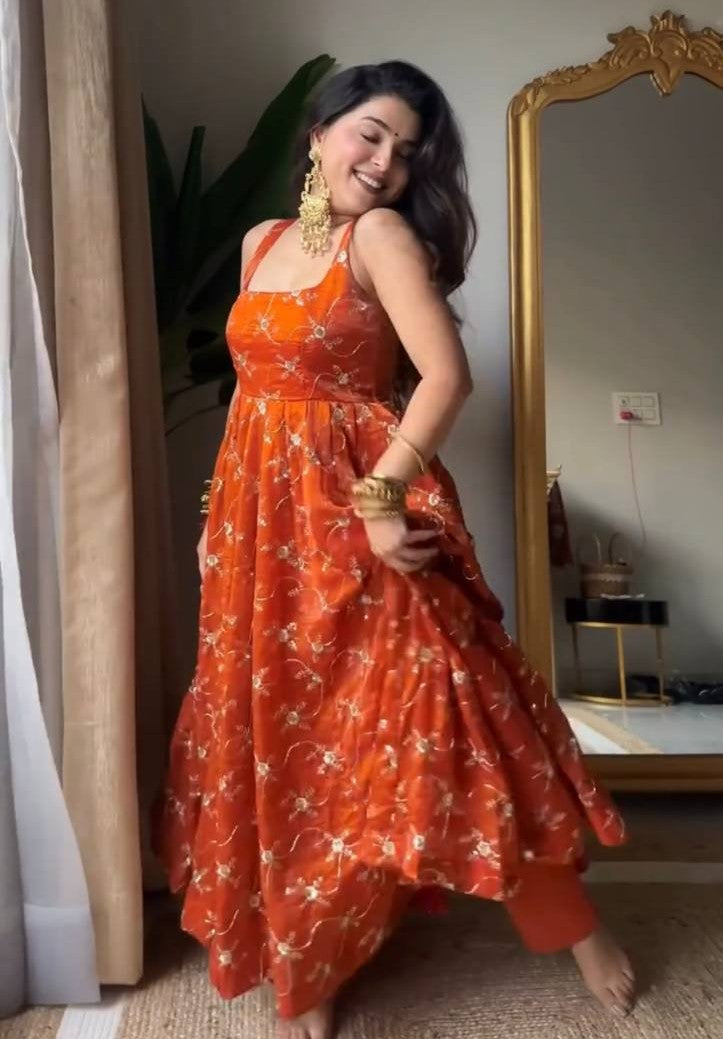 PREMIUM READYMADE ANARKALI SUIT SET