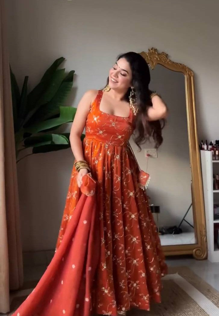 PREMIUM READYMADE ANARKALI SUIT SET