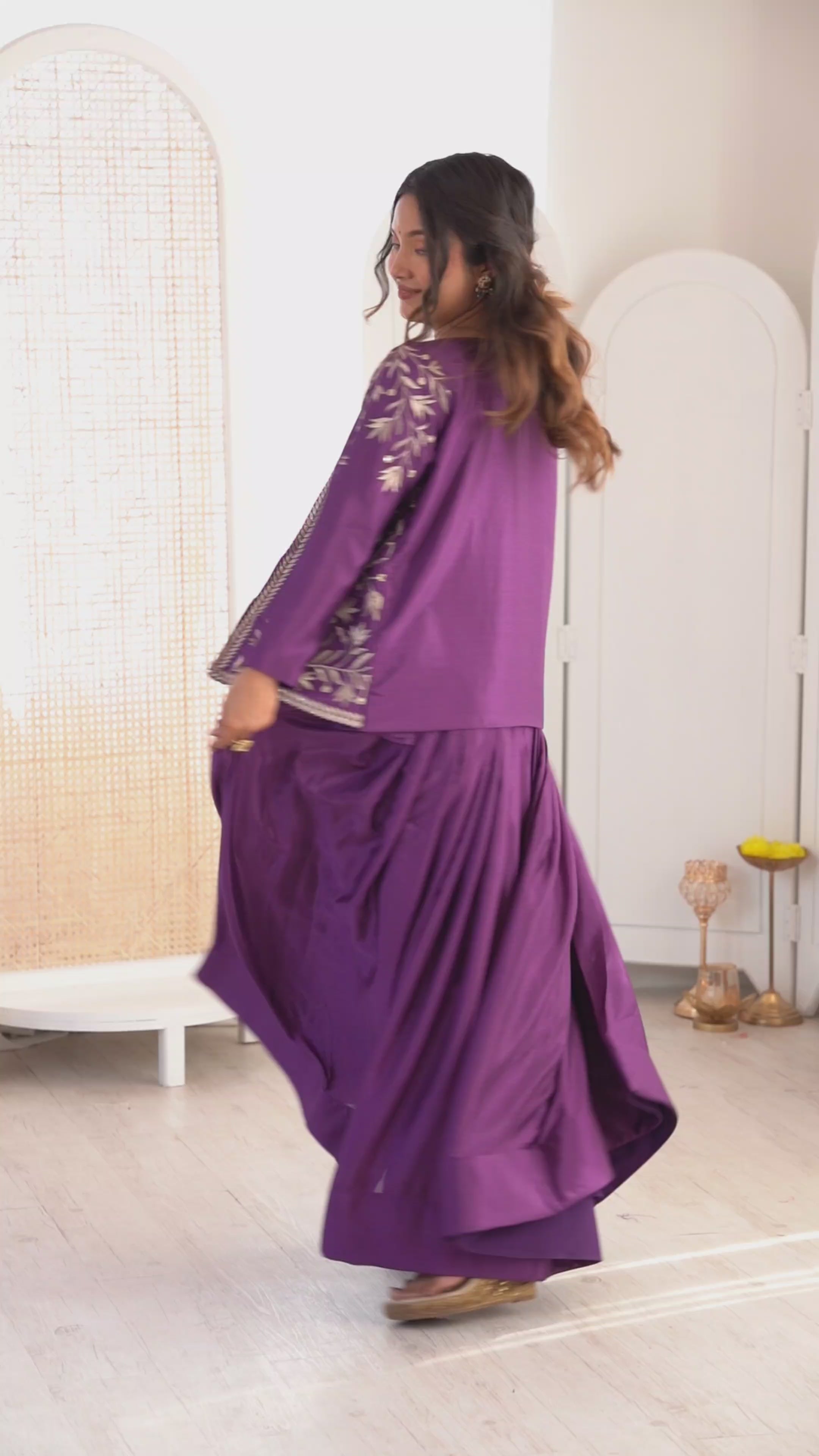 Crimson Embroidered Lehenga Set with Statement Jacket