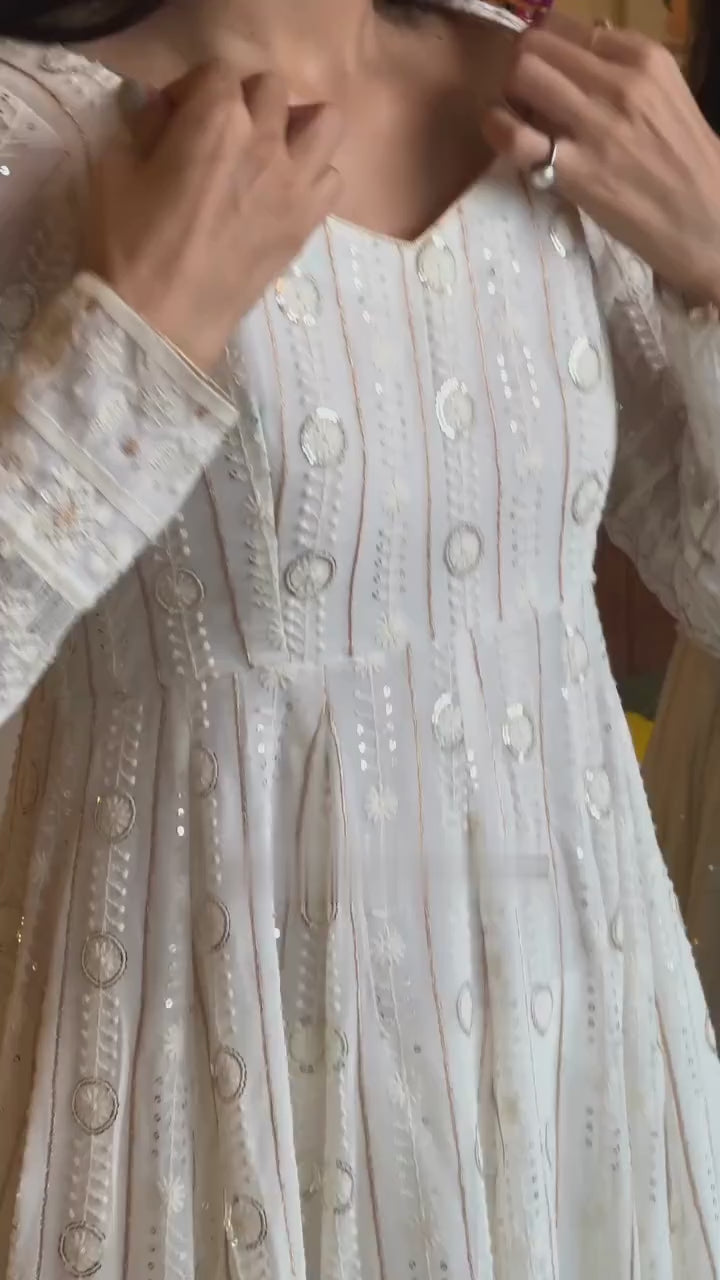 Stunning Anarkali Suit Set with Dupatta – Embroidered Festive & Wedding Wear